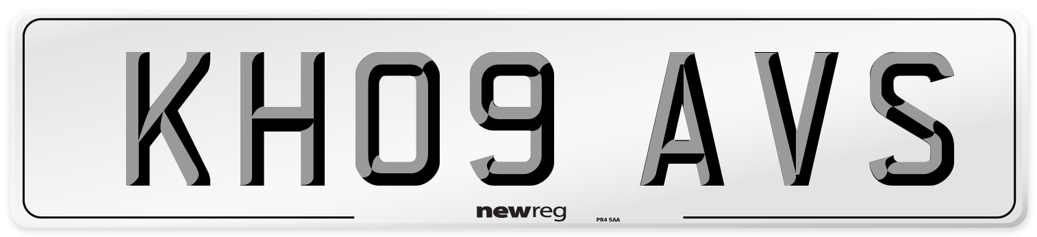 KH09 AVS Number Plate from New Reg